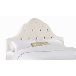  Tufted High Arch Headboard in Pearl Size California King 
