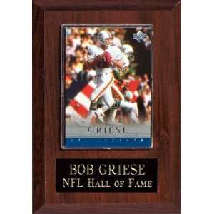  Bob Griese 4 1/2x 6 1/2 Cherry Finished Plaque Sports 