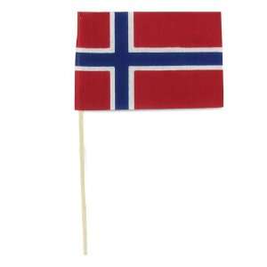  Norway 4 x 6 Cotton Stick Flag: Patio, Lawn & Garden