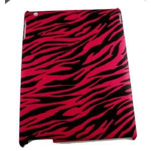 HOT Pink Zebra Sparkle Ipad Back Cover Snap on Case fits Ipad 2 & 3 by 