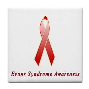  Evans Syndrome Awareness Ribbon Tile Trivet: Everything 