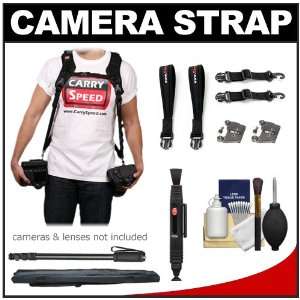 Carry Speed CS Double 2 Camera Strap with Under Arm & Wrist Strap 