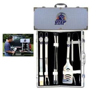  UTEP Miners NCAA Barbeque Utensil Set w/Case (8 Pc.) Sports