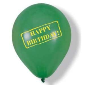  Army Green Happy Birthday Latex Balloons Health 