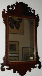 Antique 18C American Chippendale Style Mirror c.1760 NR  