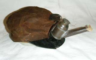Antique Miners Tin Oil Headlamp Lamp Mining Vintage Hat Cap  
