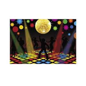  Plastic Disco Party Backdrop Banner Toys & Games