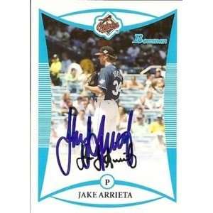 Jake Arrieta Signed 2008 Bowman Card Baltimore Orioles:  