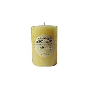 : One 3x4 Inch Pillar, Aromatherapy Candle. Uses The Essential Oil 