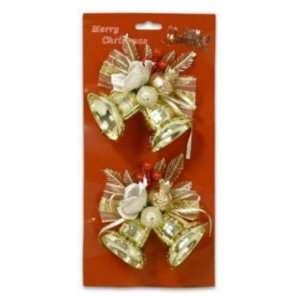  Bell Ornament 2 Piece Double w/Rose Case Pack 36   465683 