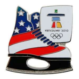  2010 Winter Olympics Team USA Hockey Skate Collectible Pin 