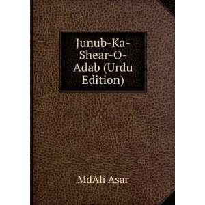  Junub Ka Shear O Adab (Urdu Edition): MdAli Asar: Books