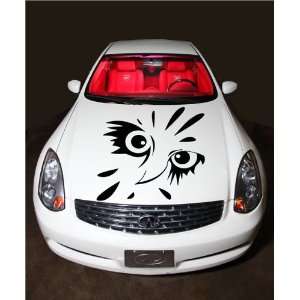  Cars on Decals Mural Tribal Tattoo Car Flaming Owl Eyes M591  Home   Kitchen