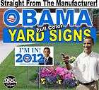 BARACK OBAMA 2012 Full Color Yard Lawn Sign Specilal