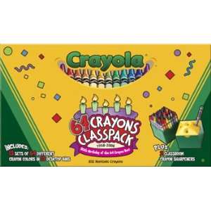 Crayola Crayons 64 Color Classpack