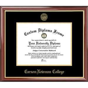 Carson Newman College Eagles   Embossed Seal   Mahogany Gold Trim 