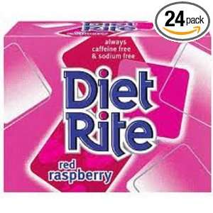 UP Diet Rite Soft Drink, Raspberry, 12 Ounce (Pack of 24)  
