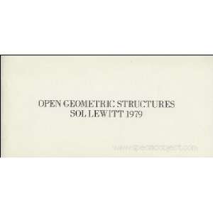  Structures and Their Combinations John Hilliard Sol LeWitt Books