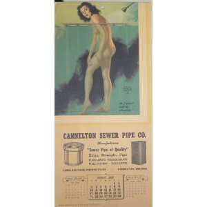  March 1946 Calendar Pin Up Girl, Artist Earl Moran 