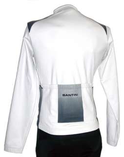 SANTINI K2 CYCLING JACKET Windproof WHITE Road  