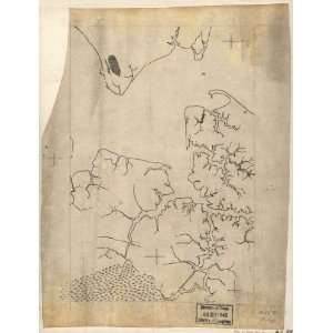  Civil War Map Outline map of Hampton Roads, and the 