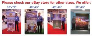 DOUBLE SIDED Retractable Banner Roll Up Stand Display  