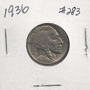  1936 Buffalo Nickel in 2x2 Coin Flip
