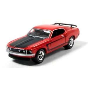  1969 Ford Mustang BOSS 302 1/64 Red: Toys & Games