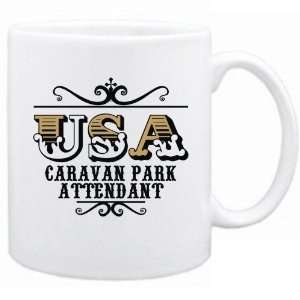  New  Usa Caravan Park Attendant   Old Style  Mug 