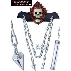 Ghost Rider Display Plaque with Chain