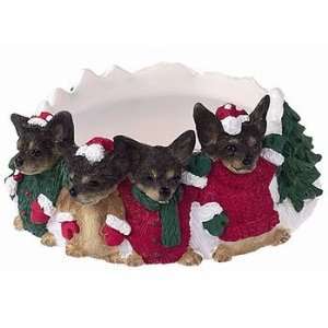  Christmas Black Chihuahua Candle Ring
