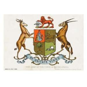  The Coat of Arms of the Union of South Africa Stretched 