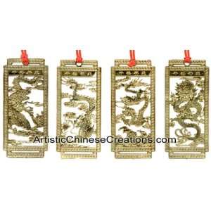  Chinese Stationary / Chinese Cloisonne Bookmarks   Dragons 