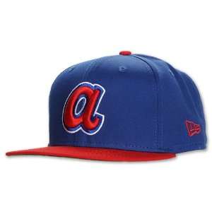   MLB Atlanta Braves Classic Snapback Hat, Blue/Red