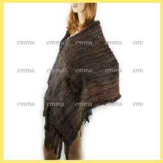 Black genuine mink fur shawl real vest/waistcoat/cape gilet lovely 