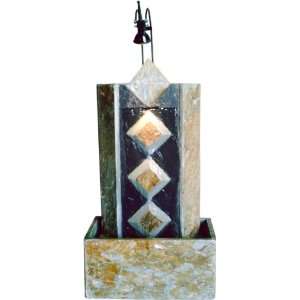  Natural Stone Water Fountain with Light: Home & Kitchen
