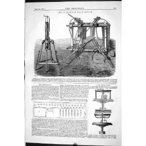  1870 BURLEIGH ROCK BORER NEW WATER METER ARITHMOMETER 
