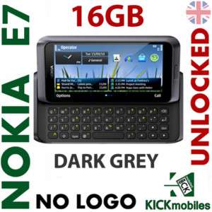 BNIB 16GB NOKIA E7 DARK GREY QWERTY FACTORY UNLOCKED  