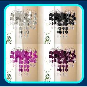  Urban Life Easy Fit Chic Chandelier 32cm Black: Home 