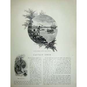  1886 Australia Captain Cook Botany Bay Ship Astronomer 