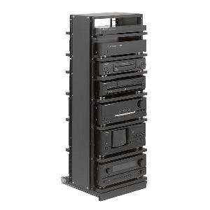    Out / Swivel Audio Video Equipment Rack   26 Spaces Inc. 4 Shelves