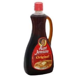 Aunt Jemima Syrup, Original 12 oz (Pack of 6)  Grocery 