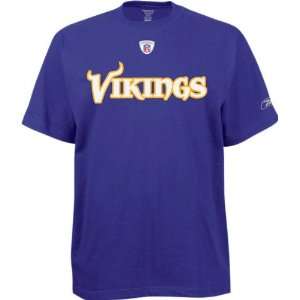  Minnesota Vikings Official Purple Sideline T Shirt: Sports 