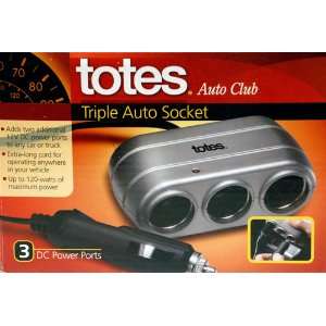  Totes Auto Club Triple Auto Socket