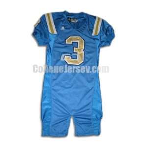   : Blue No. 3 Game Used UCLA Adidas Football Jersey: Sports & Outdoors