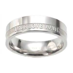 Stainless Steel Womens True Love Waits TLW Ring: Jewelry