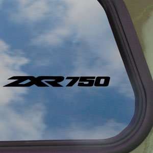  Kawasaki Black Decal Ninja ZX 2R 750 Truck Window Sticker 