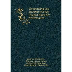   , Hooge Raad der Nederlanden Joan van den Honert :  Books