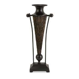  28h Classic Twig Textured Pedestal Decorative Vase