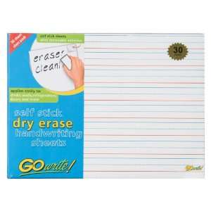  Gowrite Dry Erase Handwriting Ruled Sheets   Adhesive, 8 